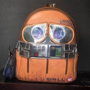 NWT Loungefly Pixar Wall-E Cosplay Lenticular mini backpack with coin boot